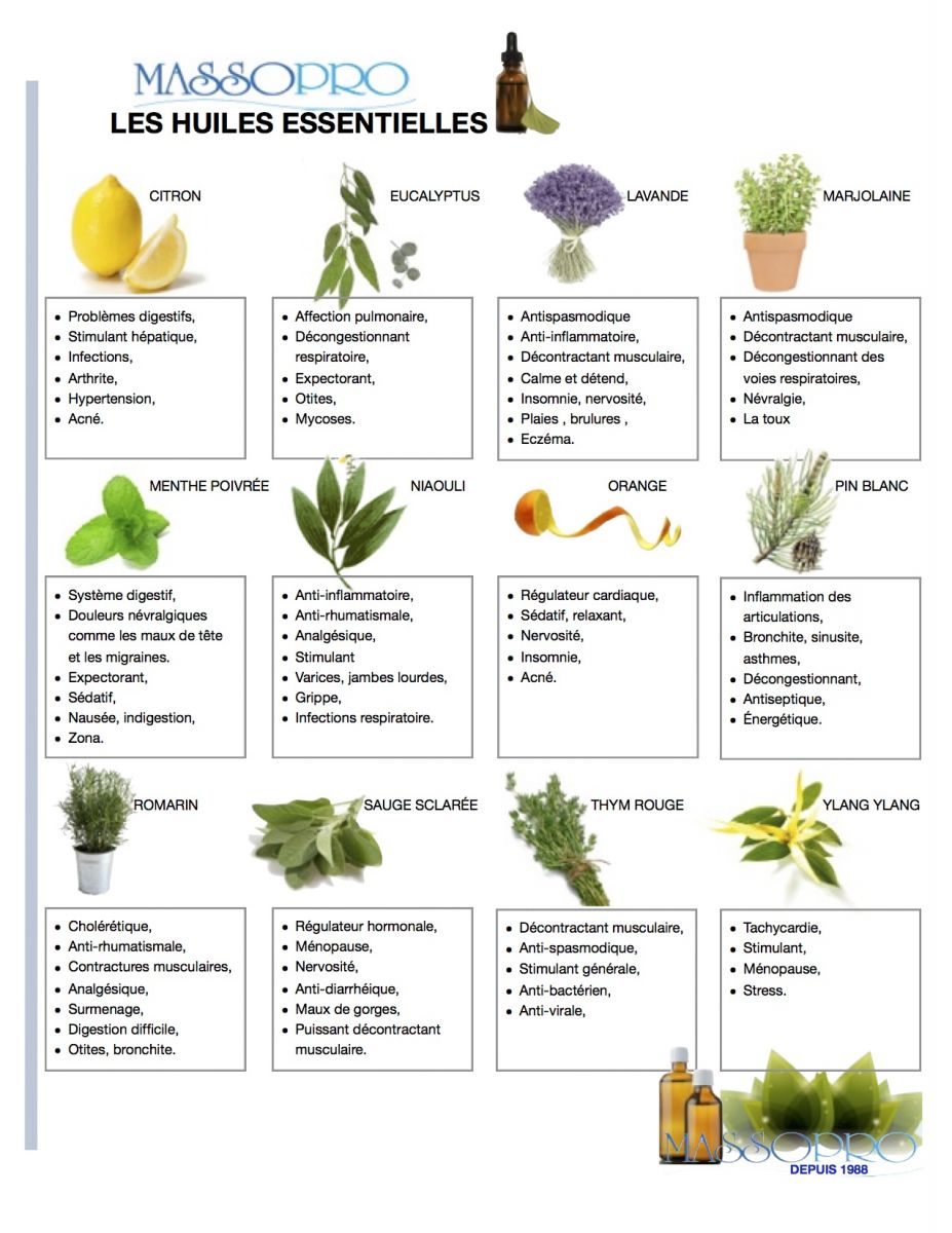 huile essentielle et aromatherapie ecole