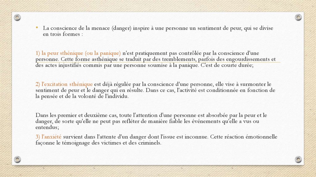 émotion et sentiment – témoignage