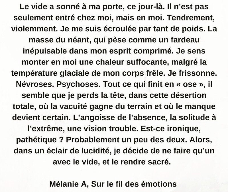 émotion sentiment – témoignage