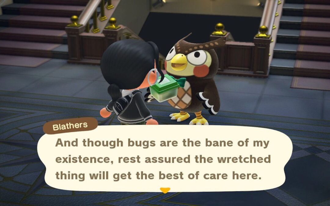 Animal Crossing: New Horizons – Pourquoi les Blathers détestent-ils autant les insectes?